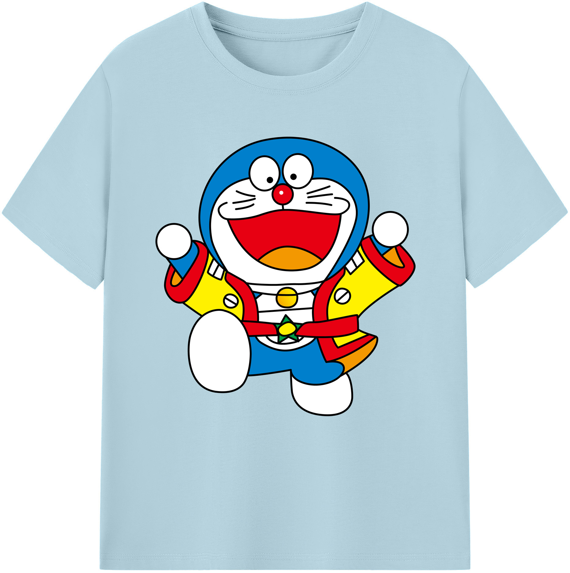（画像用） ドラえもん Doraemon 綿100％半袖Tシャツ（フロントプリント）